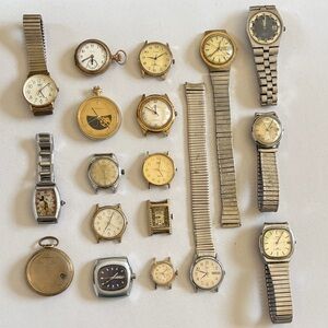 Vintage Silver and Gold Watch Collection